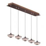 Bella 42.5" Wide Steel Island Pendant Retail:$210.49