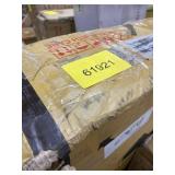 ANTIQUE WASHED LIGHT GRAY OTTOMAN