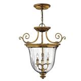 Hinkley Lighting H3613 3 Light Indoor Semi-Flush Ceiling Fixture From The Cambri