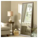 Retro Rectangular Full-Length Decorative Floor Mirror with Standing - 64.17 X 21.26 Retail:$190.99