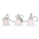 Vaxcel Bella Brushed Nickel Bathroom Vanity Light Fixture