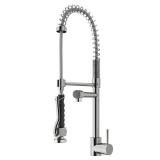 VIGO Zurich Stainless Steel Pull-Down Spray Kitchen Faucet Retail:$226.99