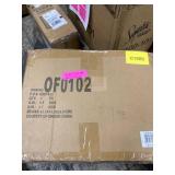 Adeco Simple British Style Cube Ottoman Footstool, 16x16x16, Heather Gray