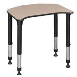 Ferris 26" x 24" Height Top Only Adjustable Student Desk- Beige Retail:$208.49