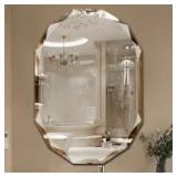 Single Beveled Edge Bath Wall Vanity Mirror Retail:$143.99
