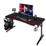 Homall T Shaped Gaming Desk Computer Office Desk with Cup Holder and Headphone Hook Retail:$209.99