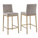 Velvet Counter Stool, Set of 2 Retail:$249.00