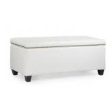 Enova Home Finley 42 Inches Large Modern Elegant Leather Rectangle Storage Ottoman Bench Retail:$181.49