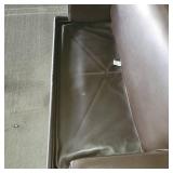 Dark Brown Leather Pullout Couch