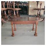 Wooden Oval Coffee Table