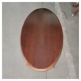 Wooden Oval Coffee Table