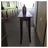 Wooden Dark Brown Buffet Table W/ Drawers