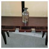 Wooden Dark Brown Buffet Table W/ Drawers