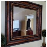 Square Mirror W/ a Decortive Rope Frame
