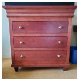 Wooden 3 Drawer Kimball Dresser