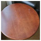 26in Wooden Round Side Table