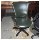 (2) 6ft Wooden Kimball Desks W/ Chairs