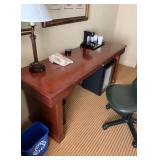 (2) 6ft Wooden Kimball Desks W/ Chairs