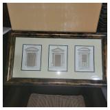 Assorted Vintage Door Themed Art Pictures W/ Decorative Frames