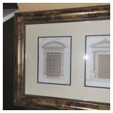 Assorted Vintage Door Themed Art Pictures W/ Decorative Frames