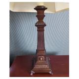 (2) Metal Bedside Lamps W/ a Decorative Base