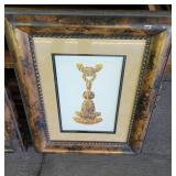 (2) Red and Yellow Tansel Artpieces