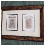 Chrome Towel Rack - Assorted Vintage Themed Door Art Pieces