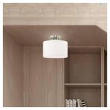 Livex Lighting Clark Brushed Nickel 1-Light Ceiling Mount- Retail:$79.90