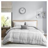 Bryce Striped Comforter Set by Intelligent Design- Retail:$83.99