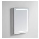 AQUADOM Royale Plus, 24in x 30in x 7in Right Hinge, Bathroom Medicine Cabinet w/ LED Lighting, Extra Depth, Defogger- Retail:$1120.00