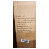 Household Essentials White Shutter Front Tilt-out Cabinet Laundry Sorter- Retail:$173.49