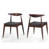 Francie Mid-Century Modern Dining Chairs (Set of 2) by Christopher Knight Home - Retail:$159.99