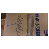 Ginherd Chrome 12-Light Satellite Chandelier with Clear Twisted Rib Glass Shades- Retail:$252.49