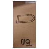 33" - Black- Glitzhome 33"H Oversized Arched Black Metal Glass Wall Mirror - 33"- Retail:$95.49