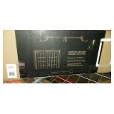 Wreath Holder - 2 Foot- Village Lighting Garland Hanger Brown - Double Door