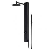 39-in Gardenia Matte Black Retro-Fit 2-Spray Massage Jet Shower Panel System- Retail:$309.89