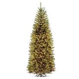 National Tree Company PowerConnect Kingswood 7.5-Foot Fir Slim Tree with Dual Color LED Lights- Retail:$292.61