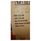 Black 5100BTU 20-inch Wall Mounted/Recessed Electric Fireplace- Retail:$249.99 (INSERT ONLY)