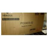 VEIKOUS 2-Piece Reindeer and Sleigh Set Outdoor Christmas Holiday Decoration for Yard With Lights - Gold- Retail:$161.99