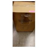 Touch less 13 gallon Elliptical Open Top Stainless steel trash can