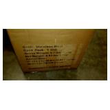 Touch less 13 gallon Elliptical Open Top Stainless steel trash can