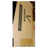 Veikous 6FT/7.5FT Pre-lit Christmas Tree Snow Flocked/Artificial with Lights and Metal Stand- Retail:$139.99