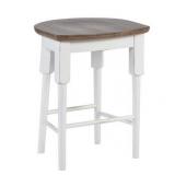 Shutters Counter Stool (1/CNT)- Single - White - Counter Height - 23-28 in.
