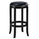 Boraam Cordova 24" Backless Swivel Counter Stool, Black