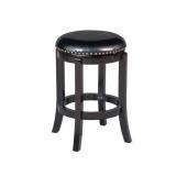 Boraam Cordova 24" Backless Swivel Counter Stool, Black