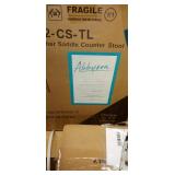 Teal- Copper Grove Divjake 26-in. Bonded Leather Saddle Counter Stool- Retail:$125.46