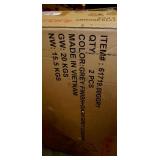 Belasera Outdoor 2 piece Acacia Wood Chairs by Christopher Knight