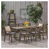 Belasera Outdoor 2 piece Acacia Wood Chairs by Christopher Knight