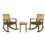 Montrose Outdoor Acacia Wood Rocking Chair Teak Finish by Christopher Knight Home (SINGLE CHAIR ONLY)