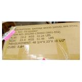 Copper Grove Cholet white wood swivel back bar stool